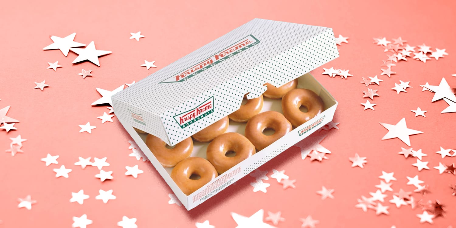 Krispy Kreme is selling a dozen doughnuts for 87 cents — but only for one day