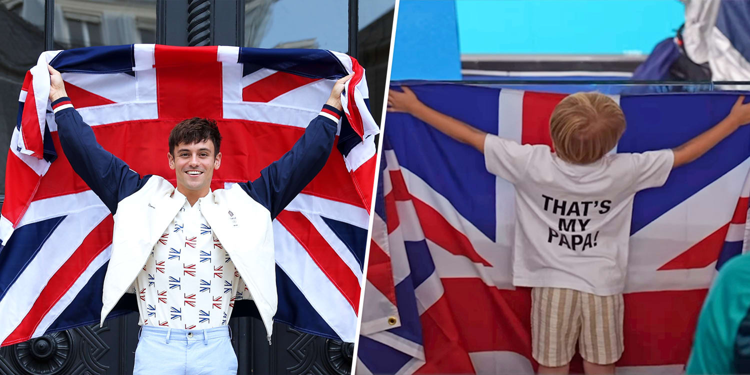 Tom Daley's son cheers him on at the Olympics: 'That's my Papa!'