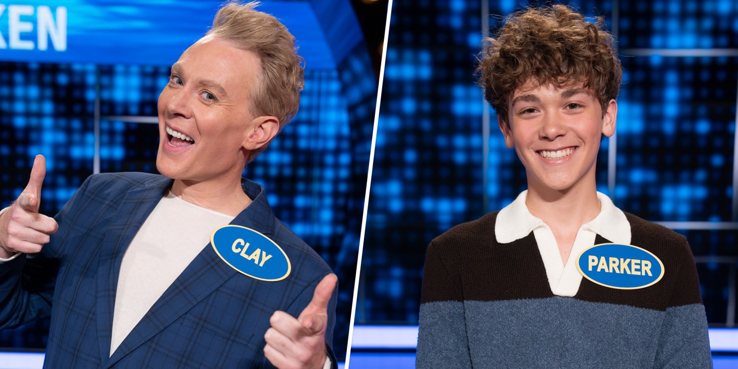 Clay Aiken's lookalike son, 15, makes TV debut on 'Celebrity Family Feud'