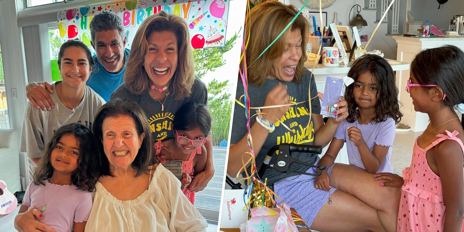 Hoda Kotb celebrates her birthday morning with her girls: 'Lucky me'