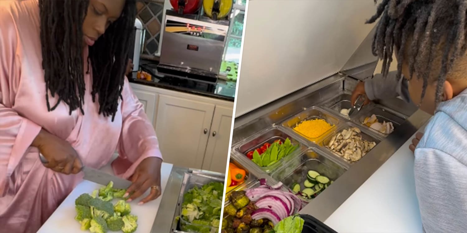 This mom of 9 wanted her kids to eat healthy — so she installed a salad bar in her kitchen