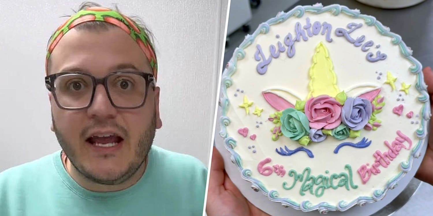 Baker says angry customer told him his cake 'ruined' her daughter's birthday