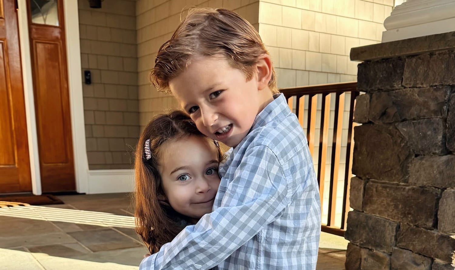 Caught on the baby monitor: Brother, 4, and sister, 2, are melting hearts with bedtime chat