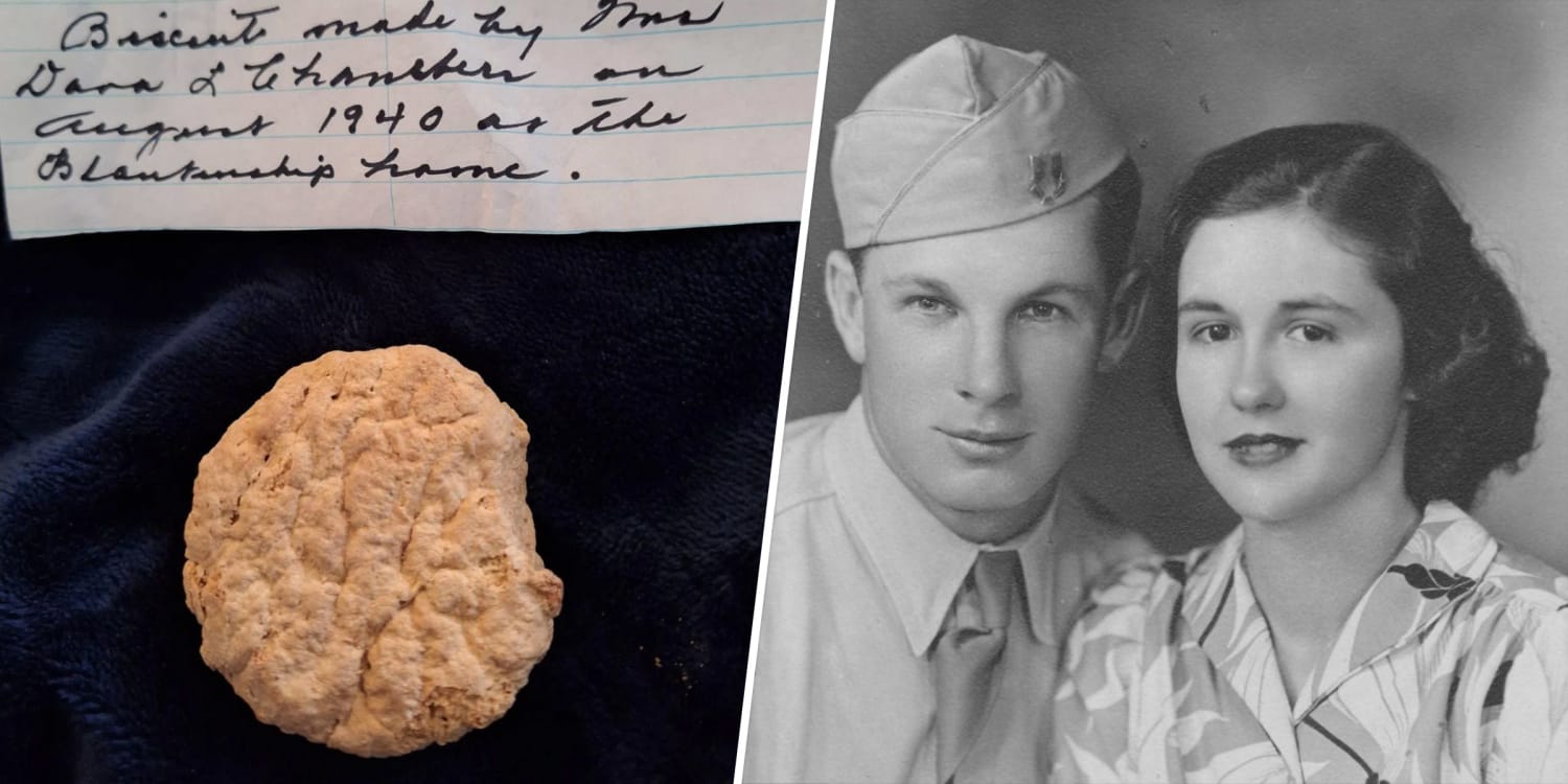 Family 'dumbfounded' by 84-year-old biscuit found in late grandmother's freezer