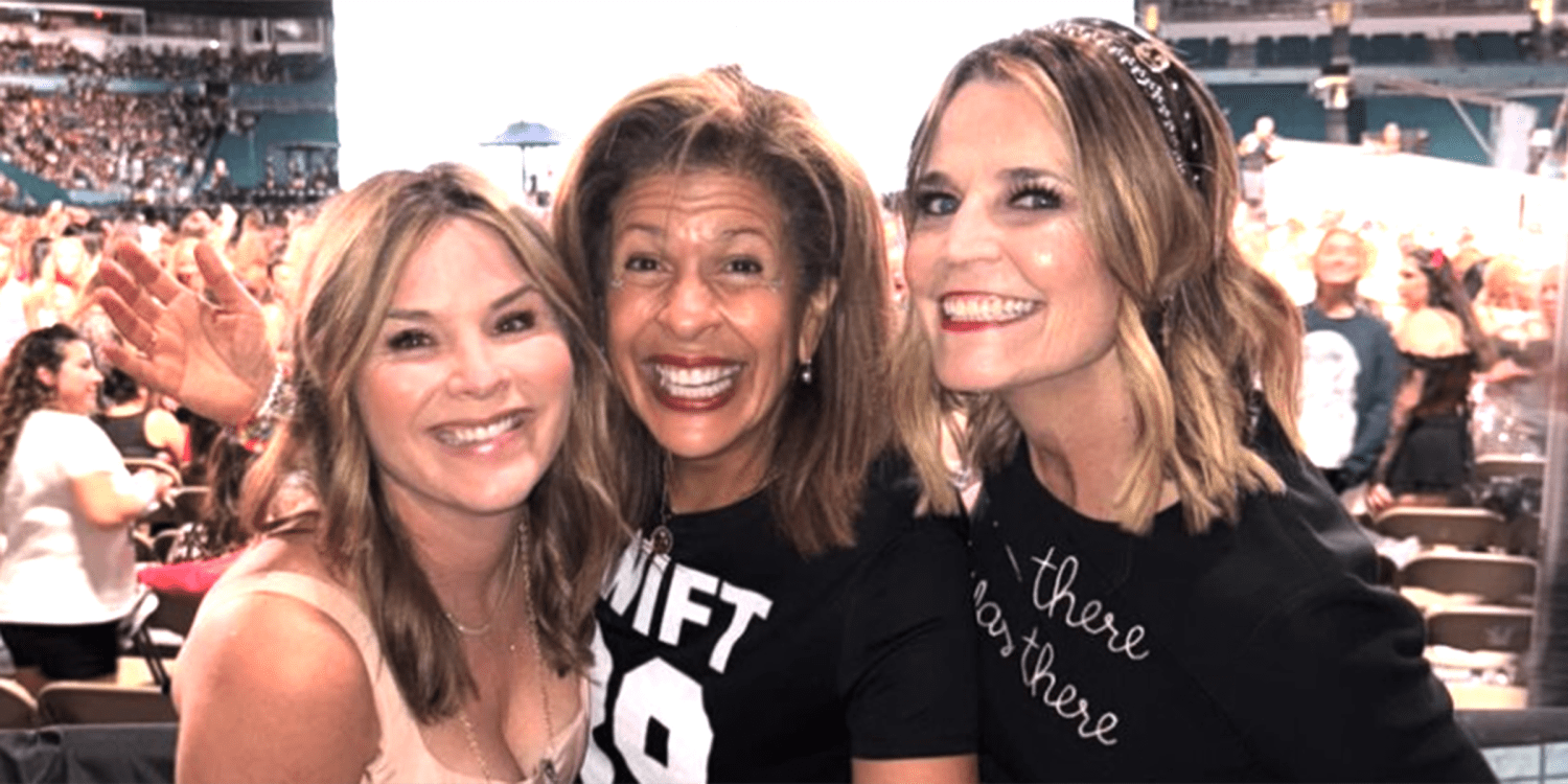 Savannah, Hoda and Jenna take their kids to Taylor Swift concert and the outfits were on point