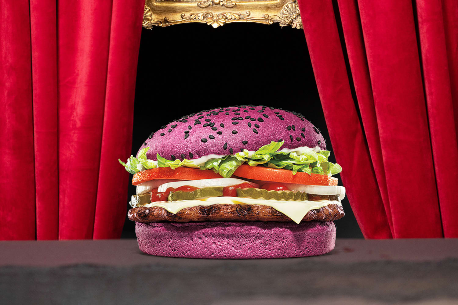 Burger King is giving out free purple Whoppers as part of 'Addams Family' collab