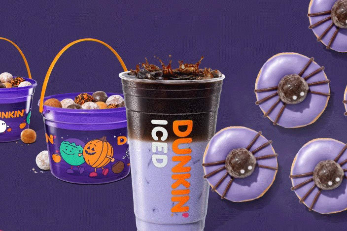 Dunkin's Halloween menu includes a spooky new drink and the return of the DunKings