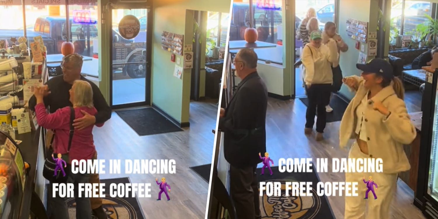 Cafe offers free coffee to dancing customers: Watch them bust a move