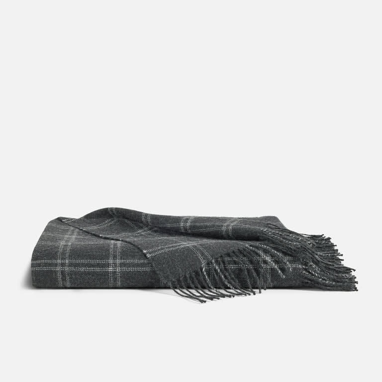 Alpaca Brooklinen Windowpane Throw Blanket