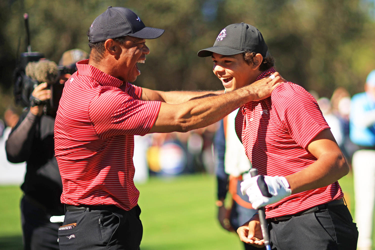 Watch Tiger Woods get ecstatic over 15-year-old son's first hole-in-one: 'An unbelievable moment'