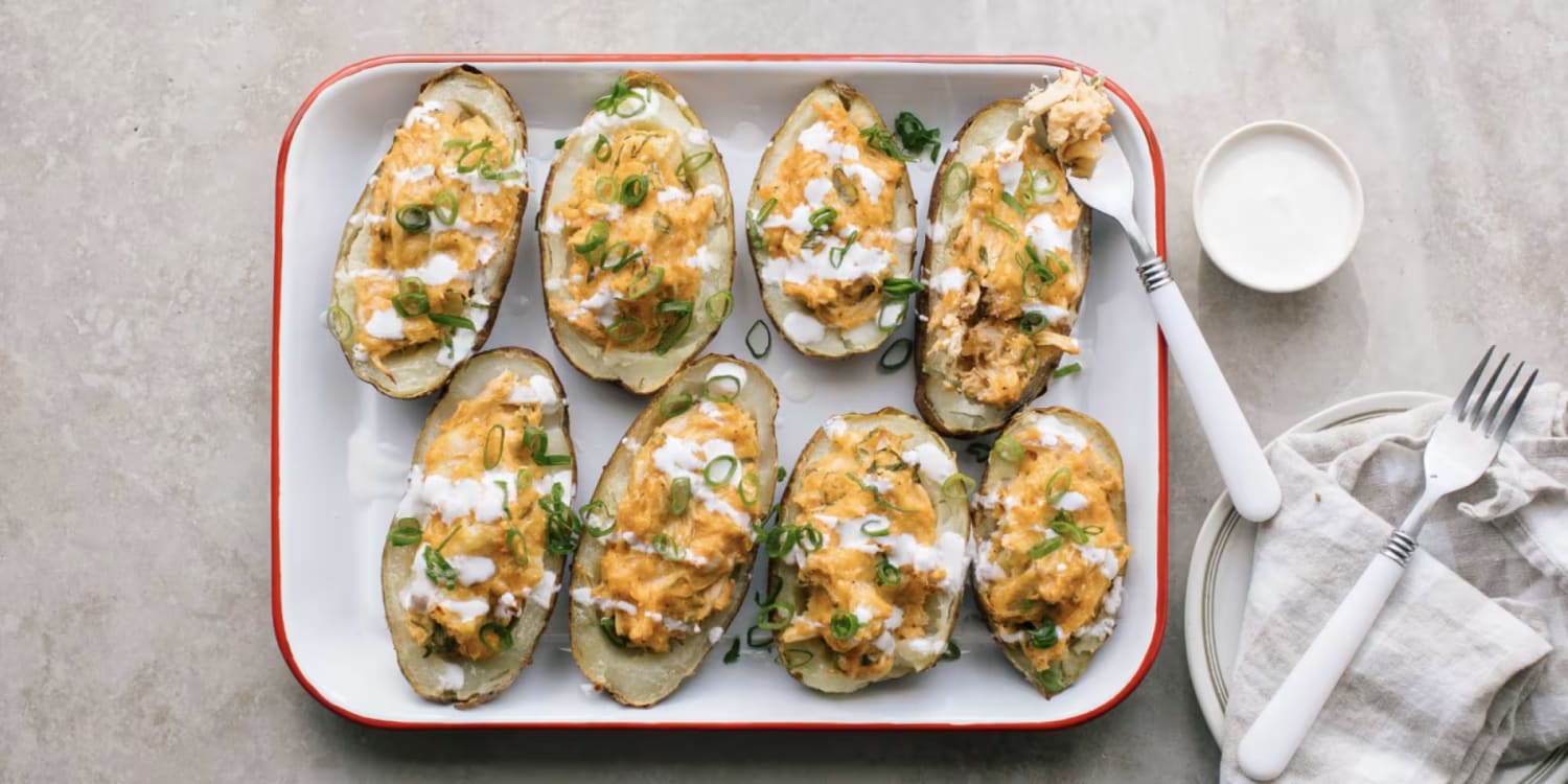 Buffalo chicken chili, loaded baked potatoes and more easy recipes to make this week