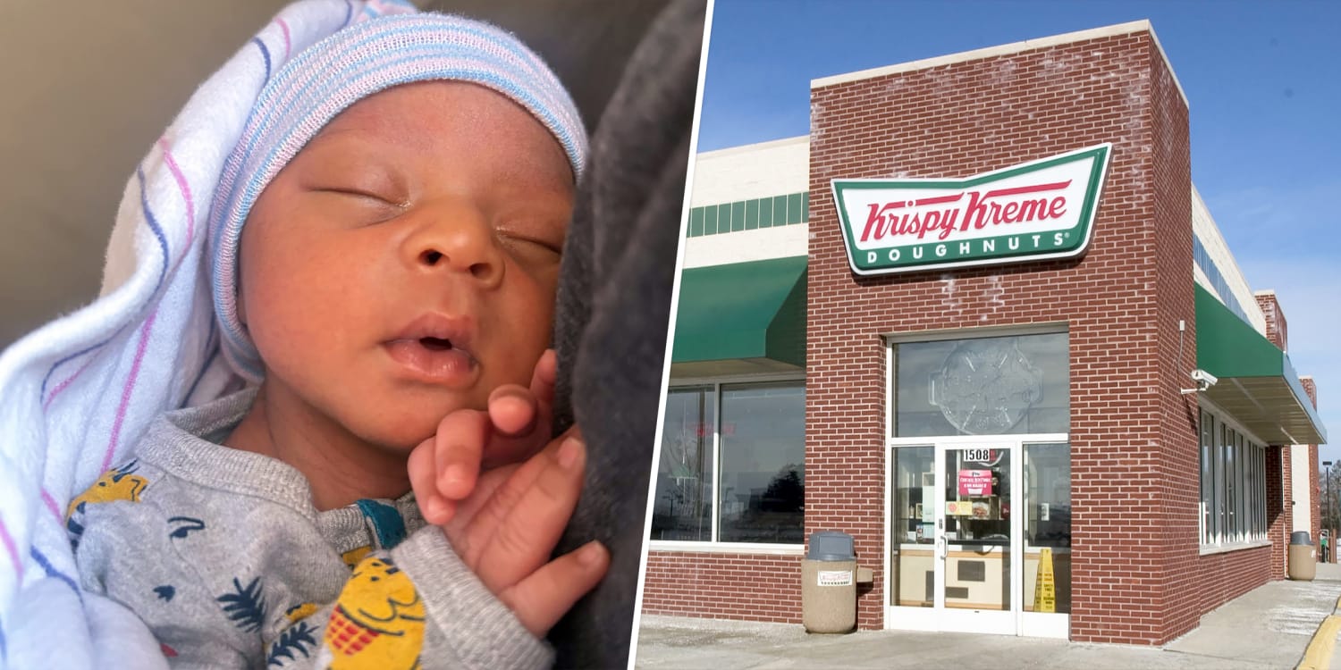 Baby born in Krispy Kreme parking lot has a ‘sweet’ name 