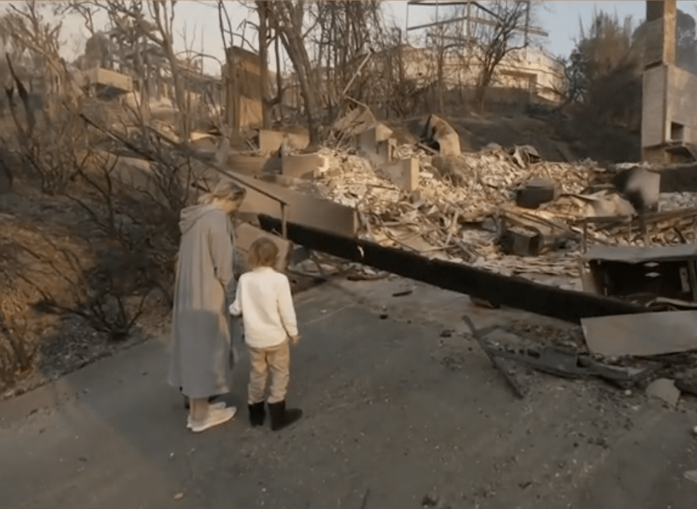 The powerful message one mom is telling her kids after losing their home in the LA fires