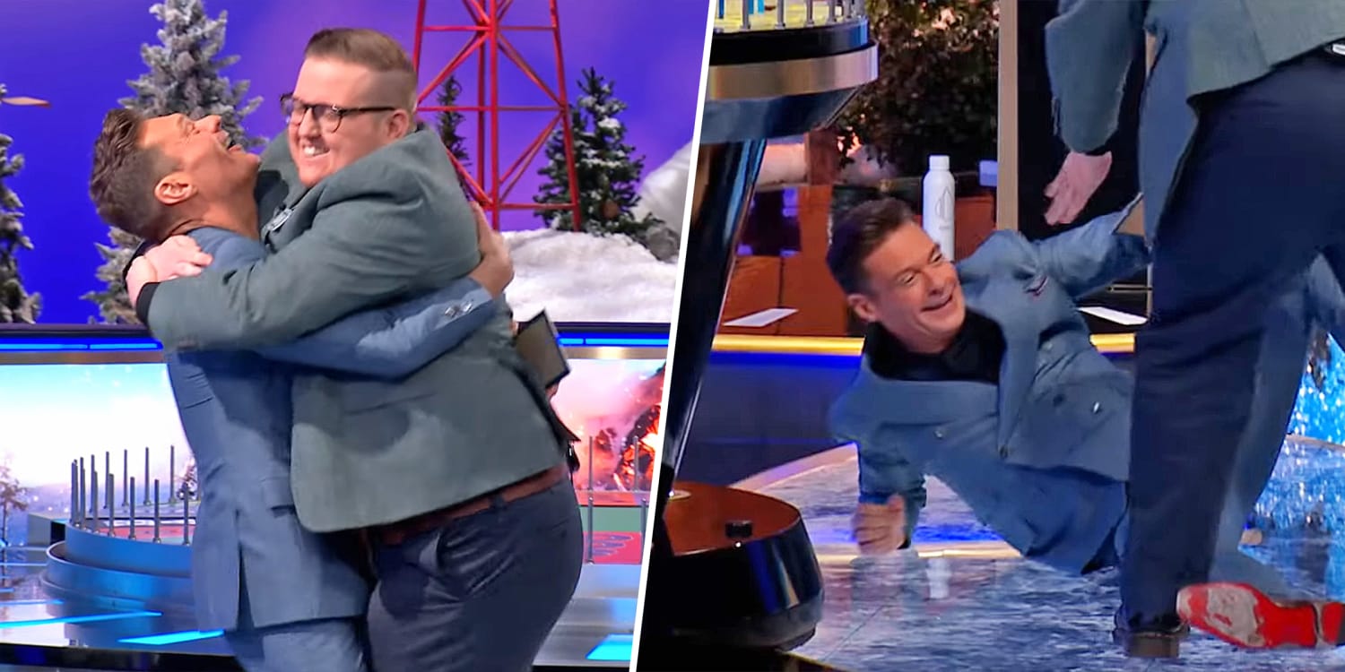 Ryan Seacrest Has Epic Fall While Celebrating 'Wheel of Fortune' Win