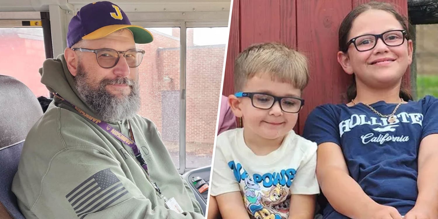 A school bus driver ran into a burning house to save students: 'My kids are inside' 