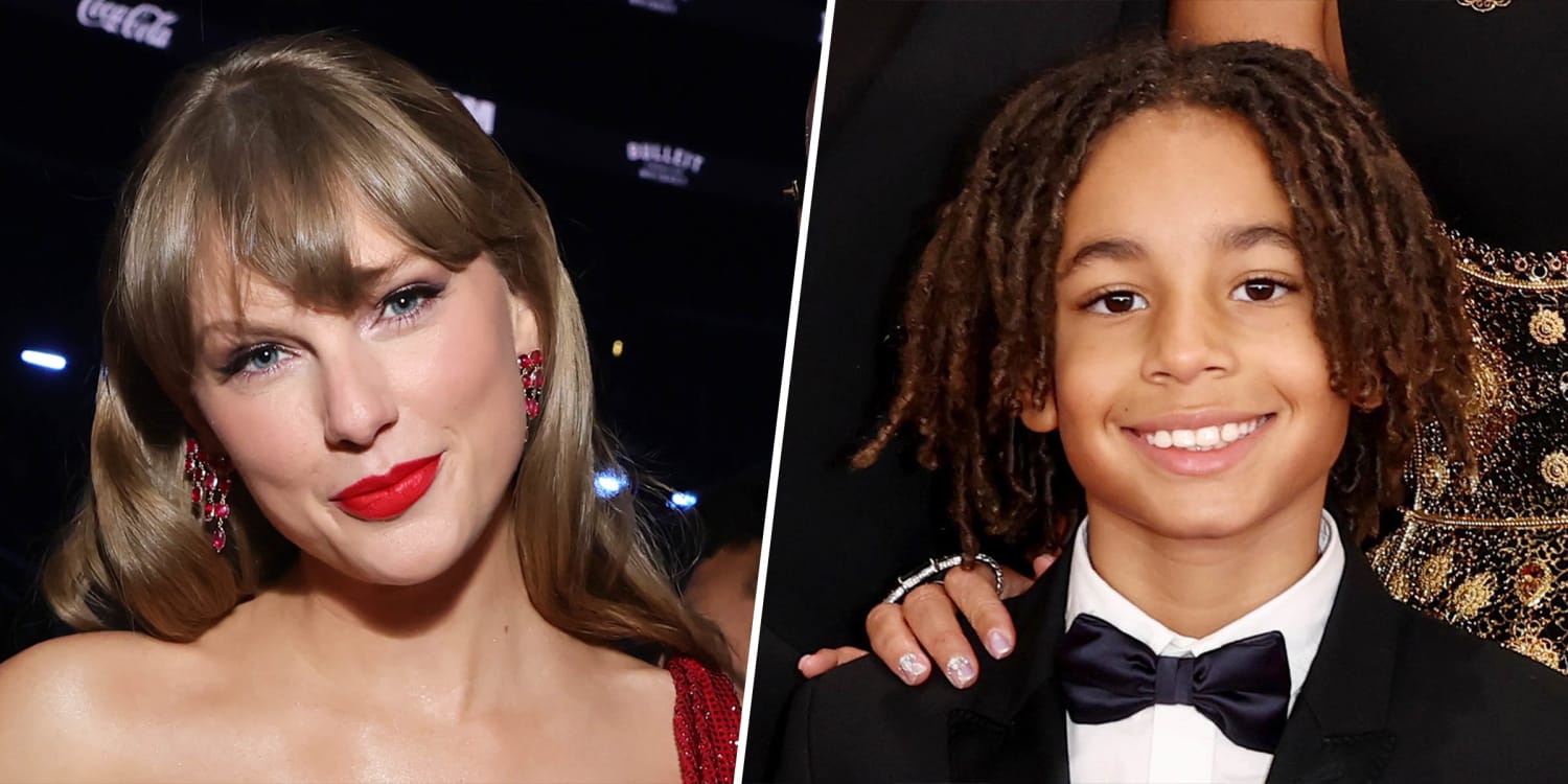 Swizz Beatz posts video of his and Alicia Keys’ son ‘jamming’ with Taylor Swift at the Grammys