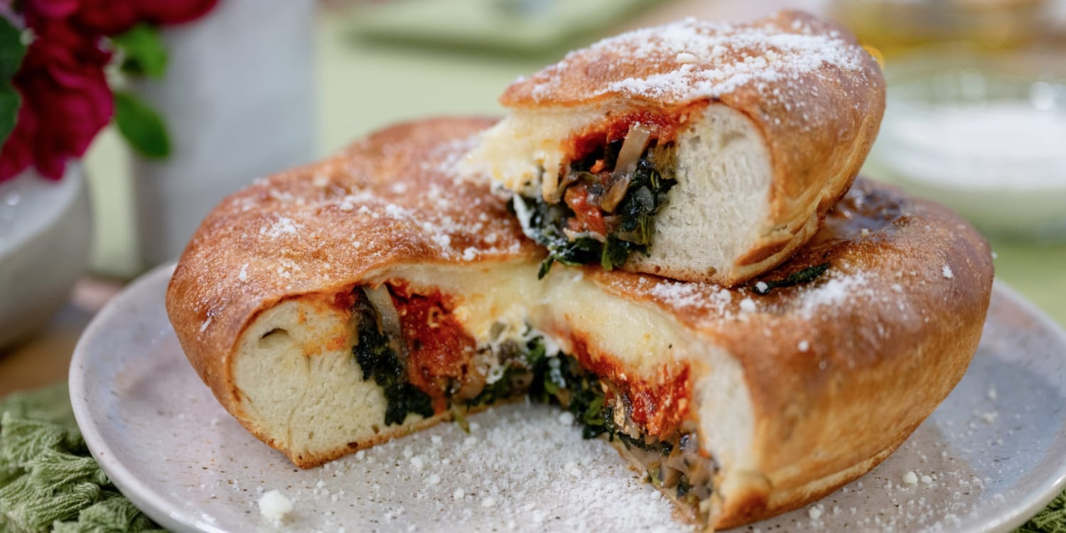 Your family will love Laura Vitale's stuffed spinach pizza pie