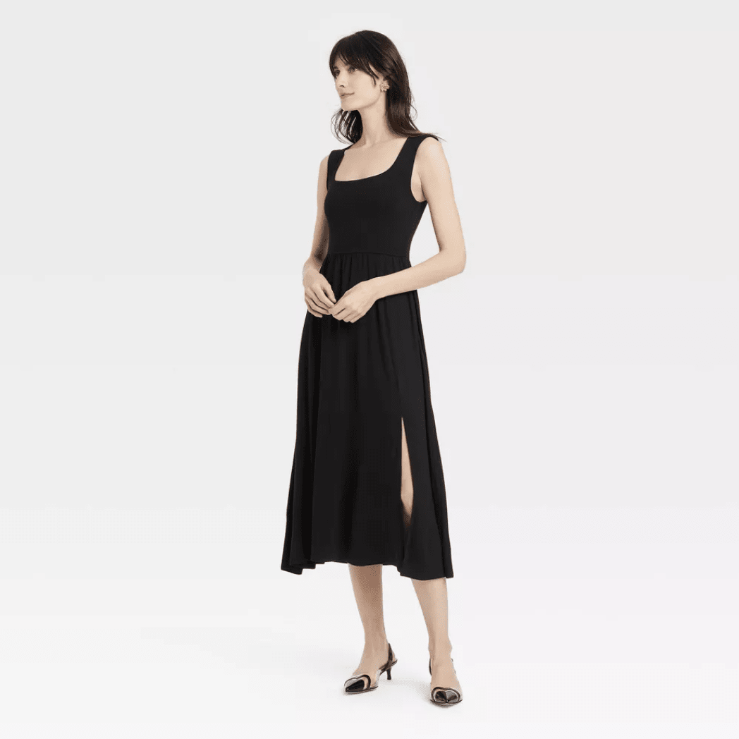 black bow back dress Black Bow Back Shift Dress