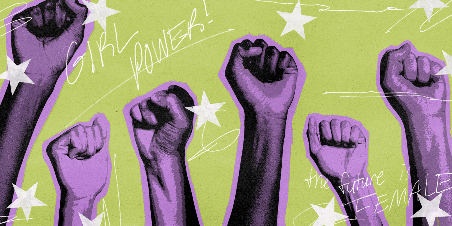 thumbnail image 2 of Arrowbash 4 Pcs Women's History Month Balloons Women Empowerment Feminist Rights Female Awareness Inspirational Pink Purple Black Balloon For March... 2 of 14