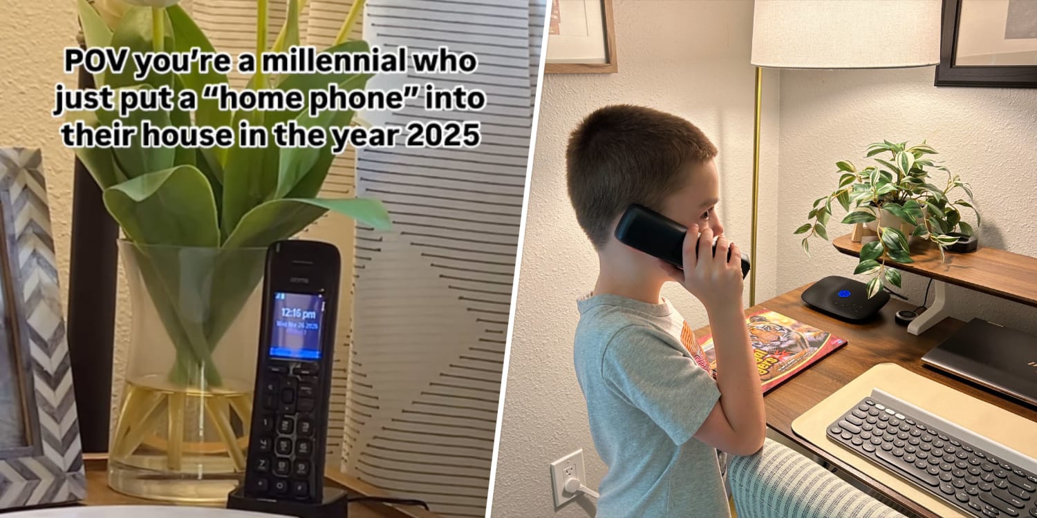 Are 'home phones' making a comeback? Why 1 millennial mom swears by the 'ancient' tech