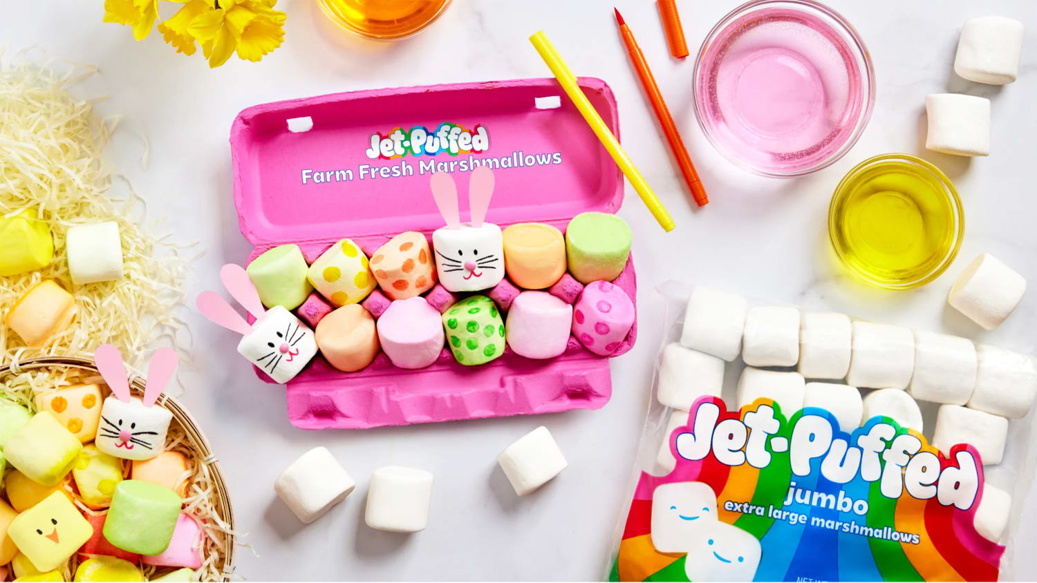Jet-Puffed is selling marshmallow dye kits for Easter because of egg prices
