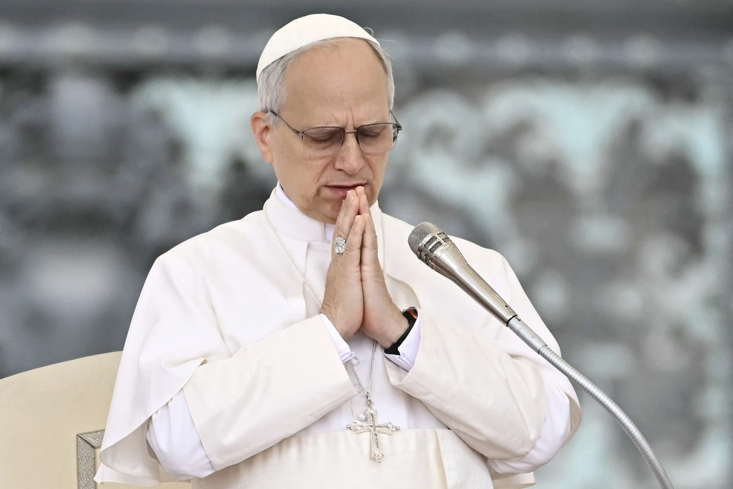 Pope Leo XIV calls for aid to reach Gaza in his first general audience