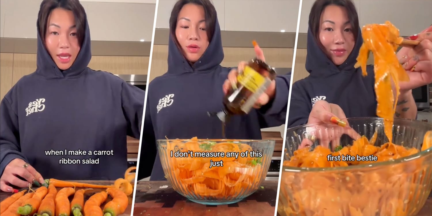 This Viral Carrot Ribbon Salad Has People Craving Vegetables
