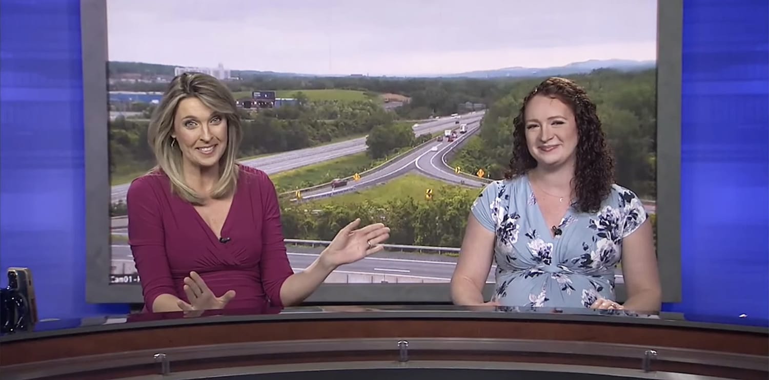 New York anchor's water breaks before she hosts the morning news, and she keeps on going