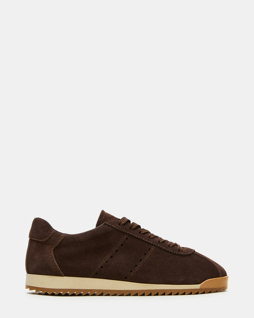 adidas gazelle silver green womens Stella Macrame Sneaker In Brown Leather and Suede - Sneakers