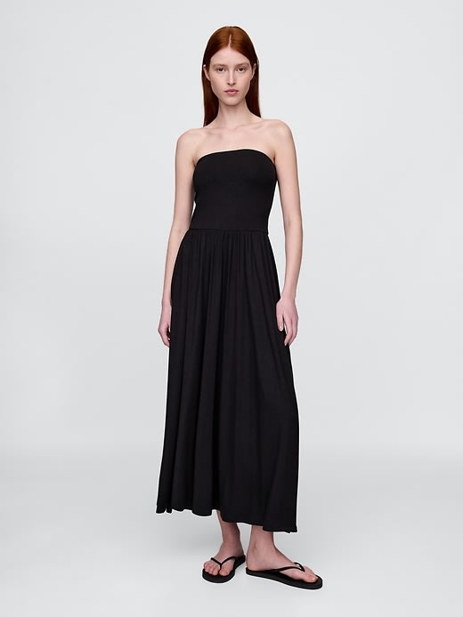 knee length dresses for ladies Rose Gold Sequin Maxi Dress main image 1