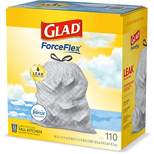 Glad Tall Kitchen Drawstring 13-Gallon Trash Bags