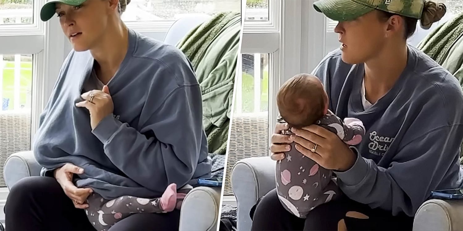 Kylie Kelce's 1 Tip for Interacting With Breastfeeding Moms
