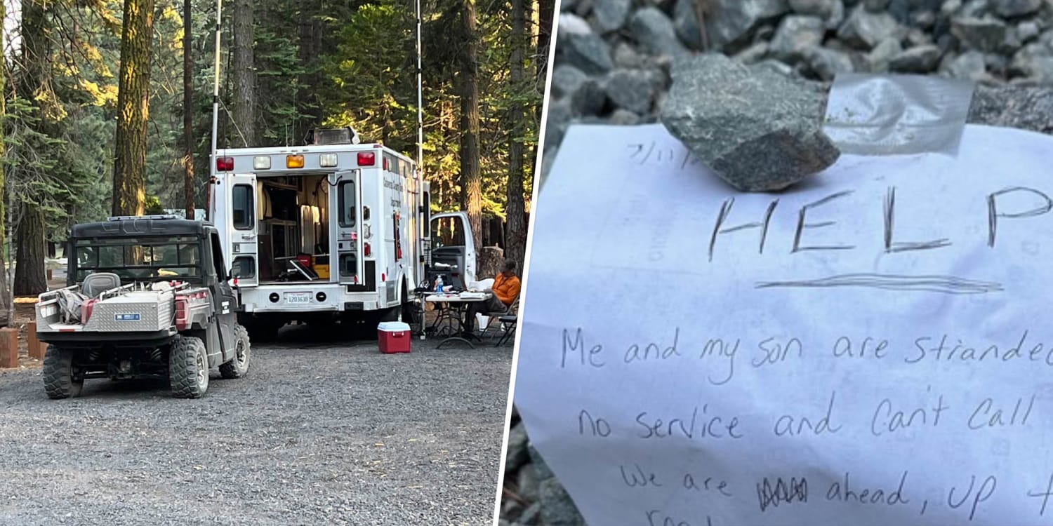 Mom and 9-Year-Old Son Rescued After Leaving SOS Notes in California Forest