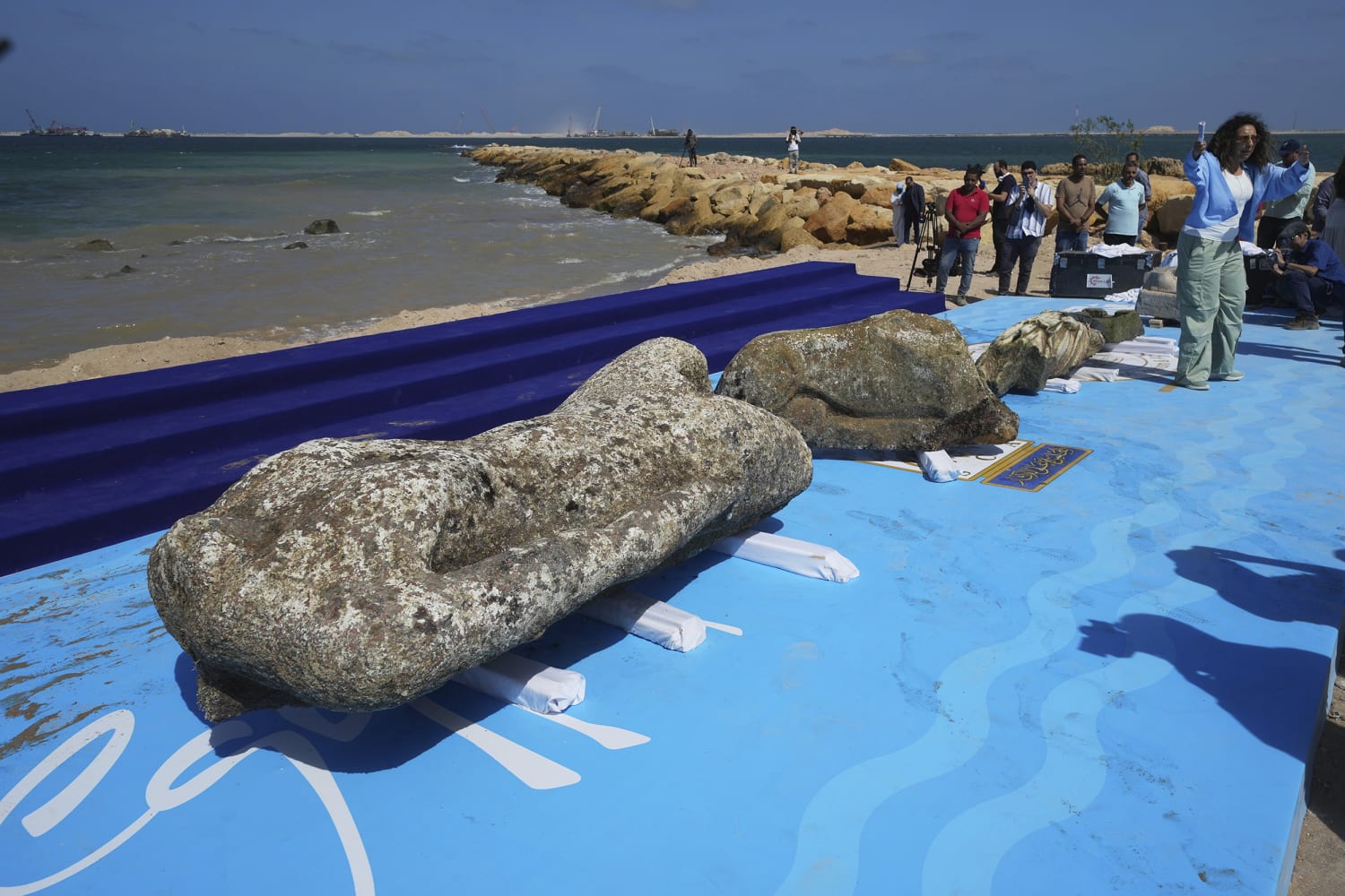 A sunken city's treasures are pulled from the depths after 2,000 years