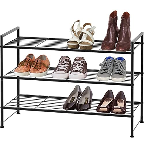 Simple Houseware 3-Tier Stackable Shoe Rack