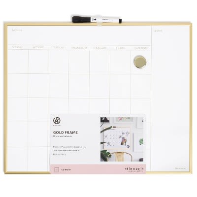 U Brands Dry Erase Calendar Board
