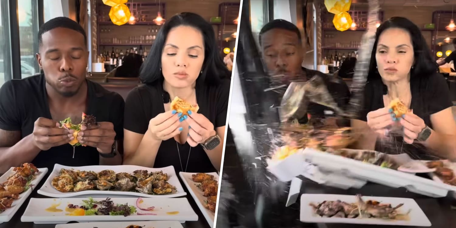 Car Crashes Through Restaurant Window While Food Influencers Film Review