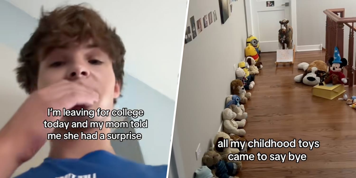 Mom Lines Hallway With Childhood Toys to Say Goodbye to College Freshman Son in Viral Video