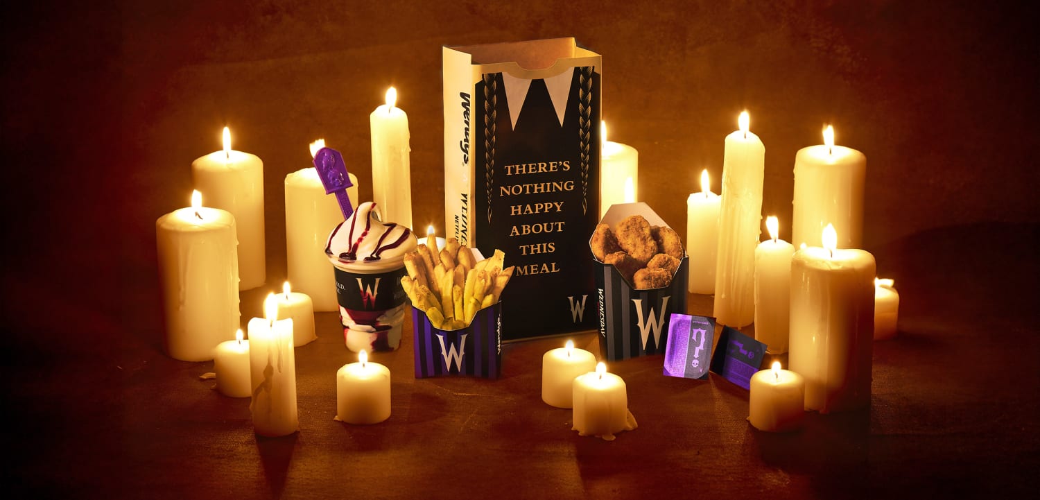 Wendy's Trolls McDonald's With New 'Unhappy Meal' For 'Wednesday' Collab