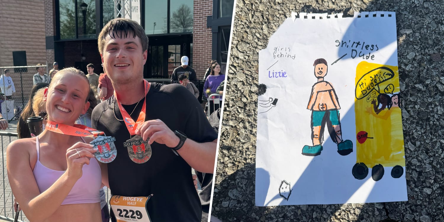 Local Schoolkids Go Wild For the Jogger They Call 'Shirtless Dude,' and His Girlfriend Can't Stop Laughing