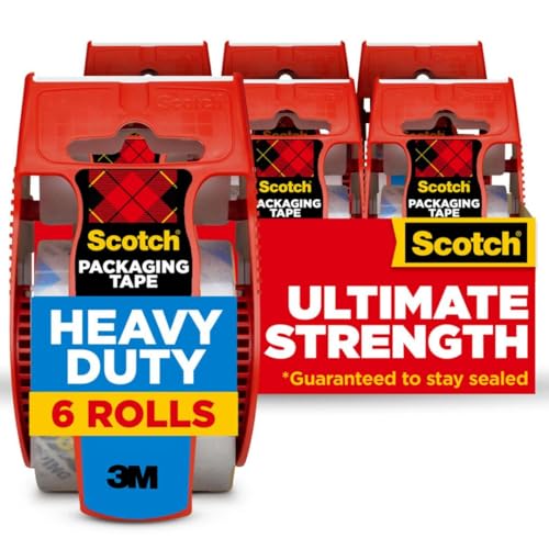 Scotch Heavy Duty Shipping Packing Tape (6 Pack)