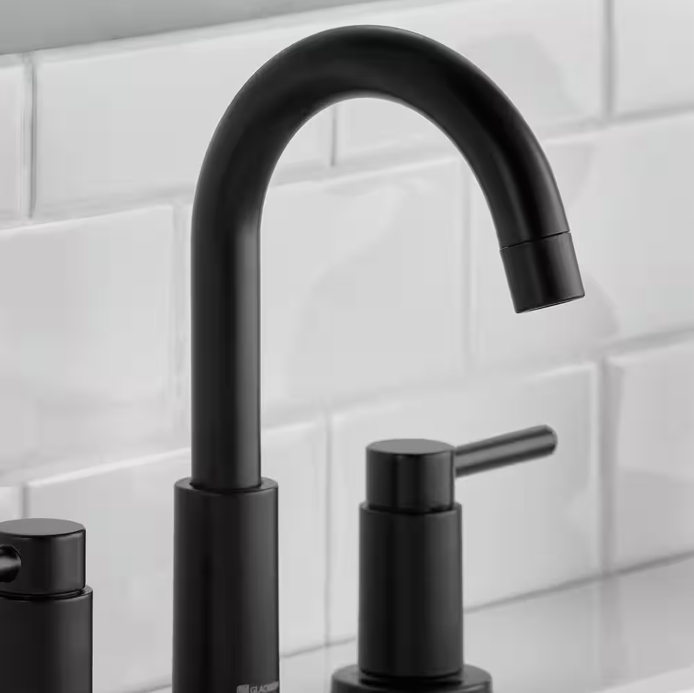 Glacier Bay Dorind 8 in. Widespread Double-Handle High-Arc Bathroom Faucet