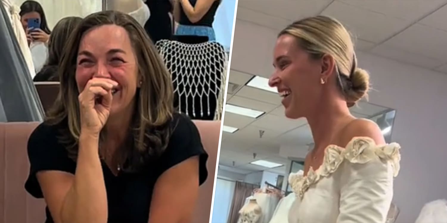 Watch This Bride-to-Be Try On Her Mom's Wedding Dress 30 Years Later