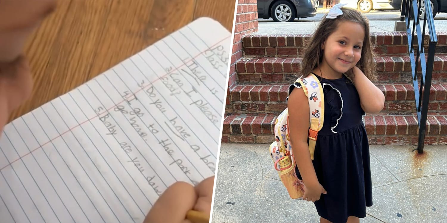 2nd Grader's Homework Was to Use 'Down' in a Sentence. Her Answer Has Everyone Laughing
