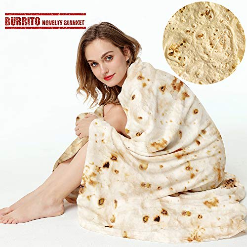 Burrito Tortilla Throw Blanket