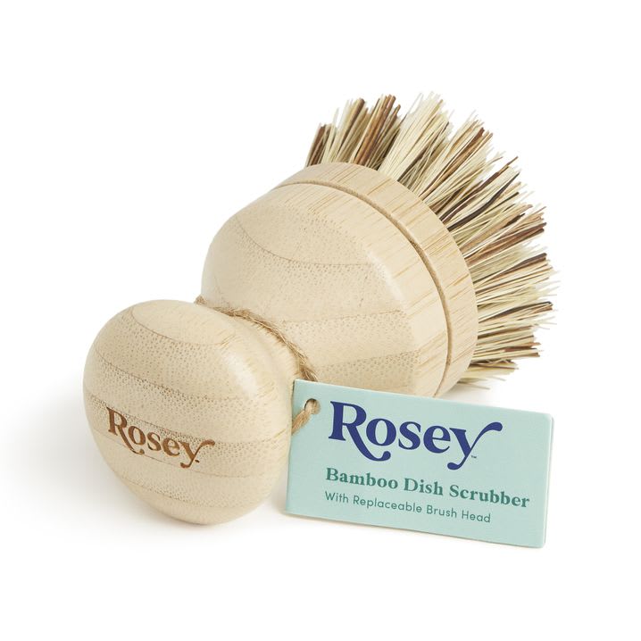 Rosey by Thrive Market Bamboo Dish Scrubber
