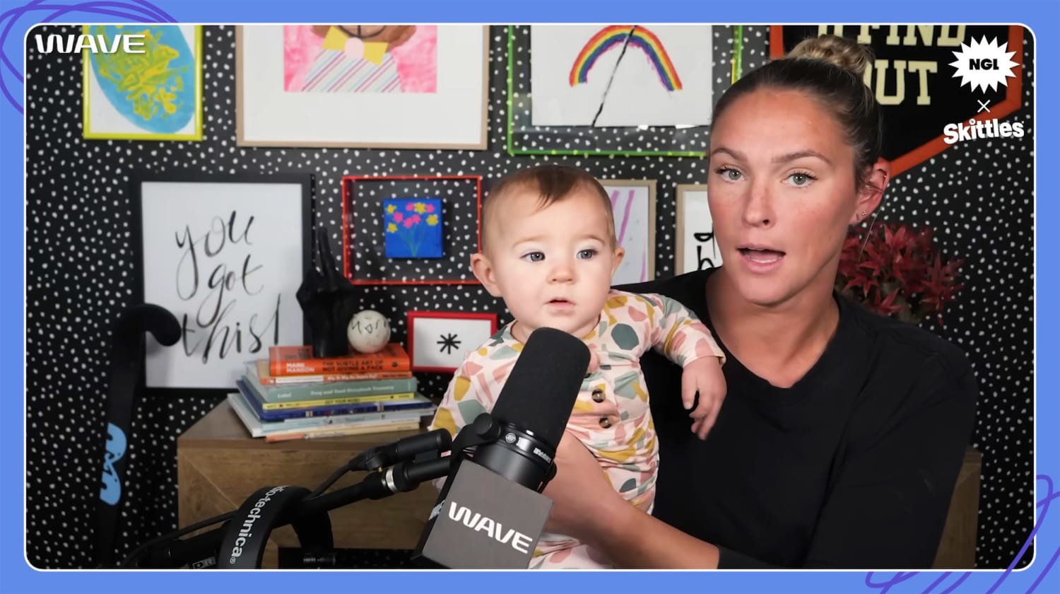 Kylie Kelce's 6-Month-Old Daughter Finn Makes An Adorable Cameo on Her Podcast