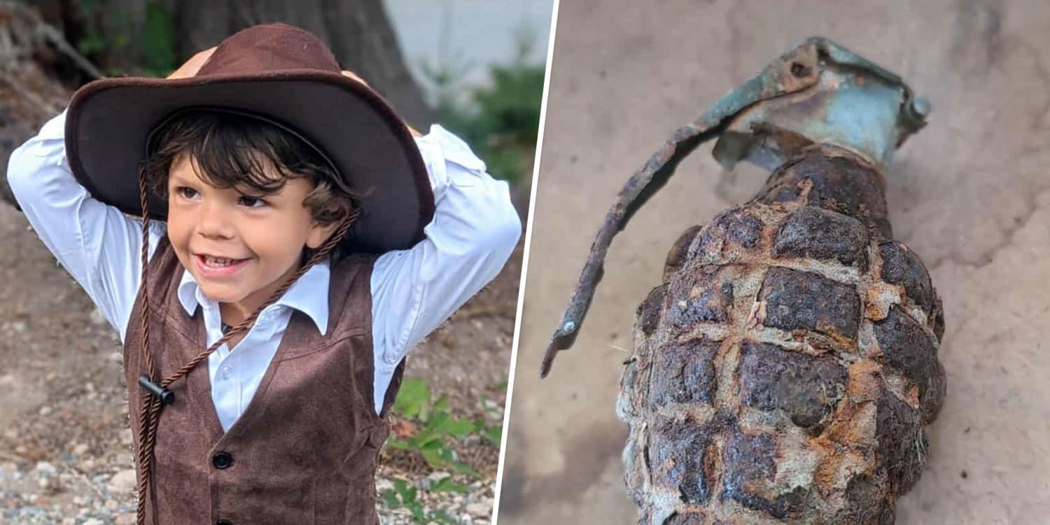 Toddler Digs Up a Live WWII Grenade in Yard, Casually Brings It to His Parents