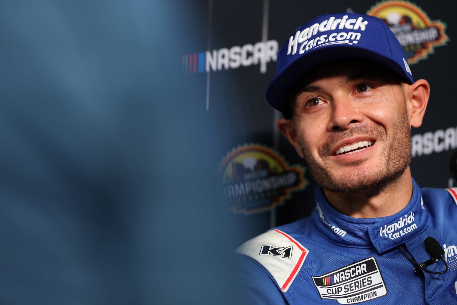 NASCAR's Larson aims to end 23-race losing streak, faces Briscoe, Byron and Hamlin for title