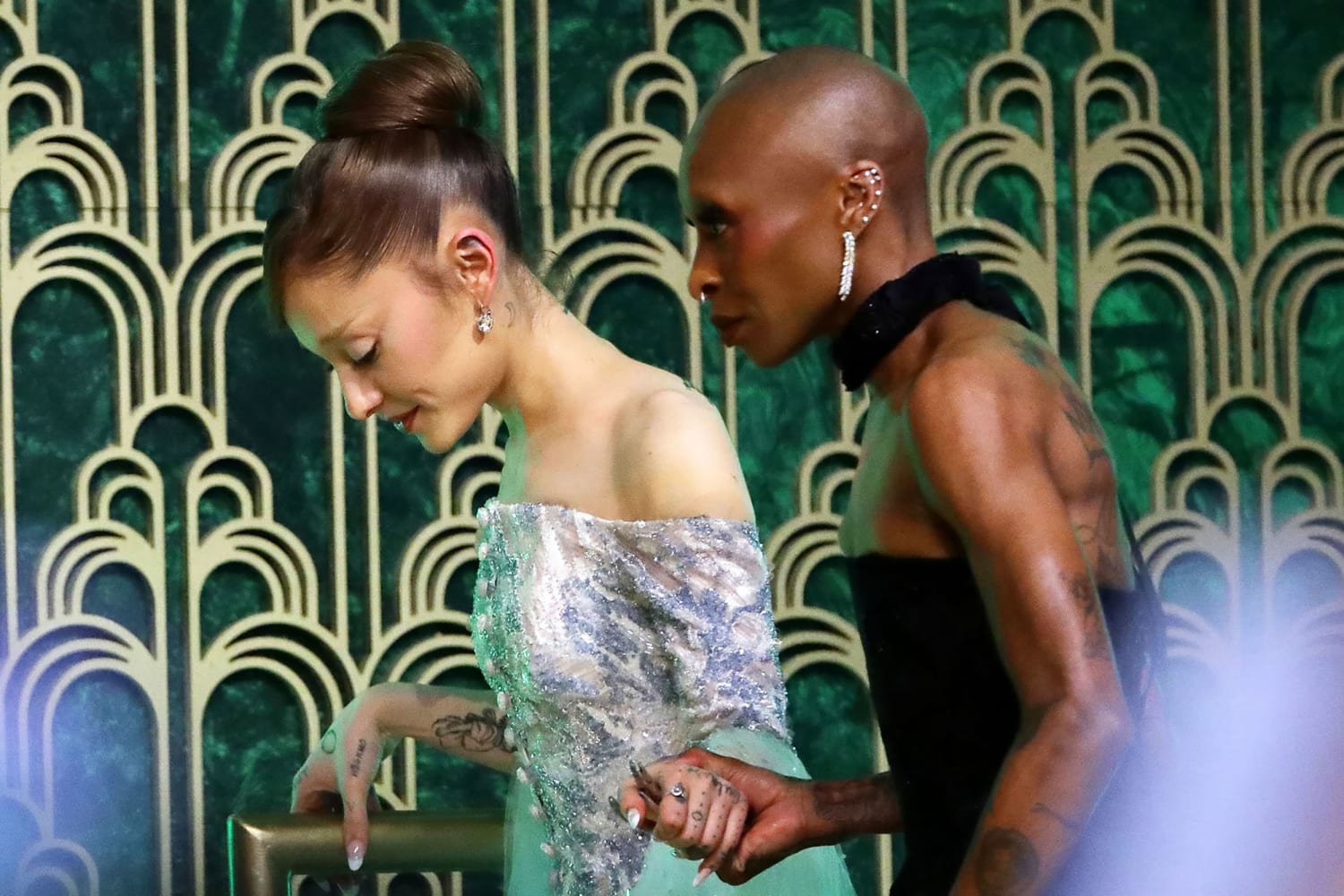 Ariana Grande rushed by man at 'Wicked: For Good' premiere, is shielded by Cynthia Erivo